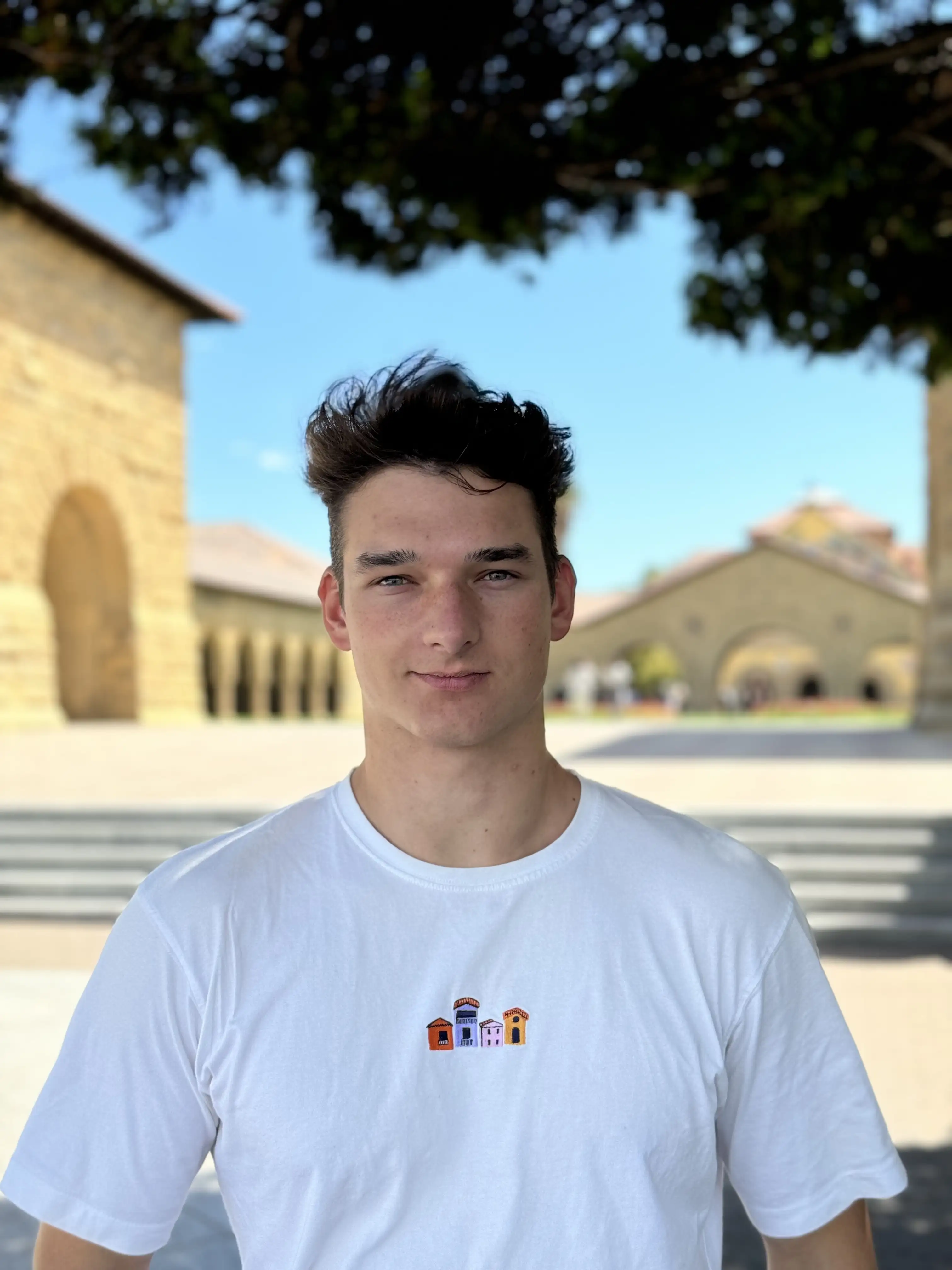 Maximilian Arnold standing outdoors at Stanford University