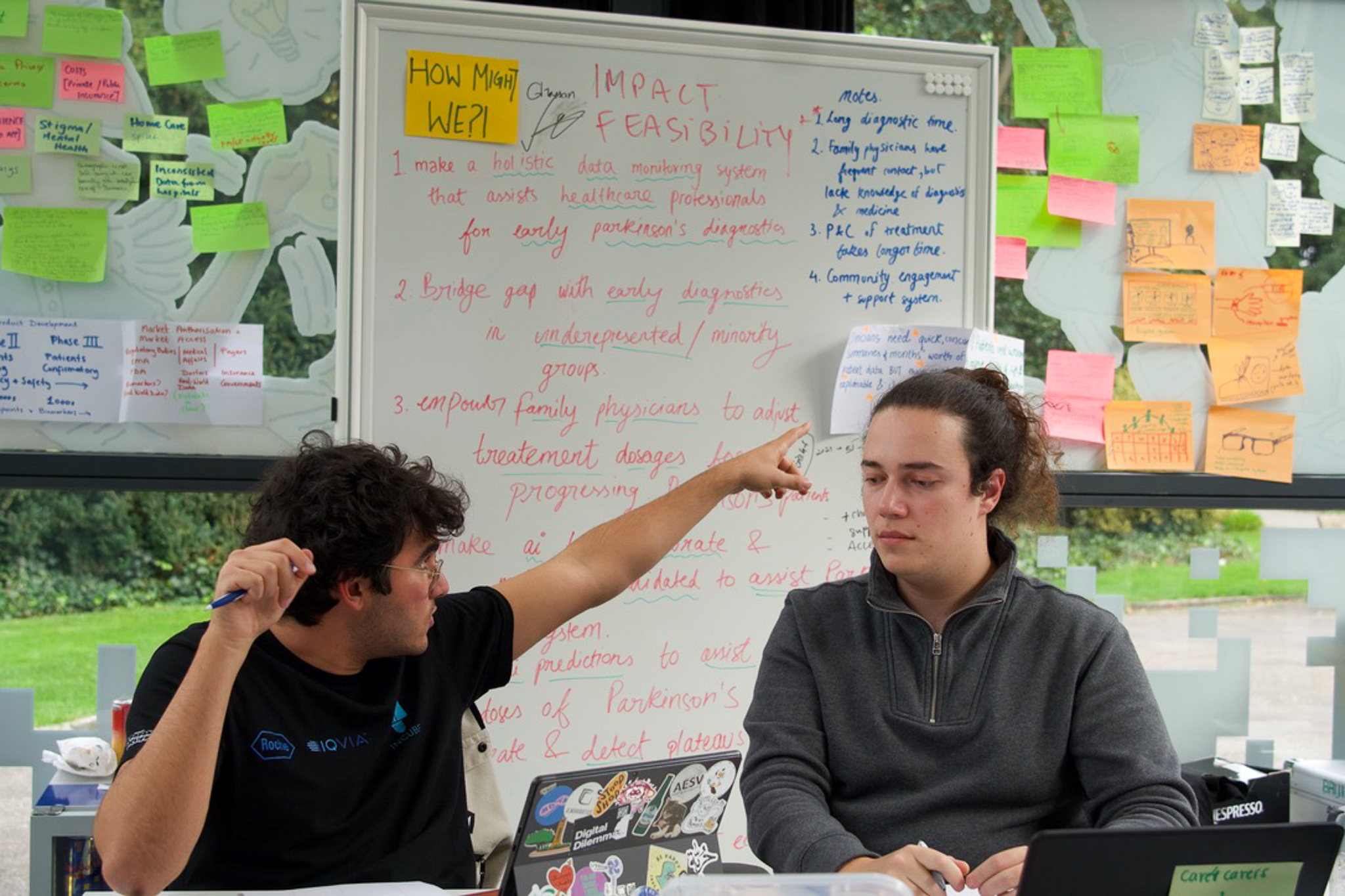 Ghassan and Nuno discussing