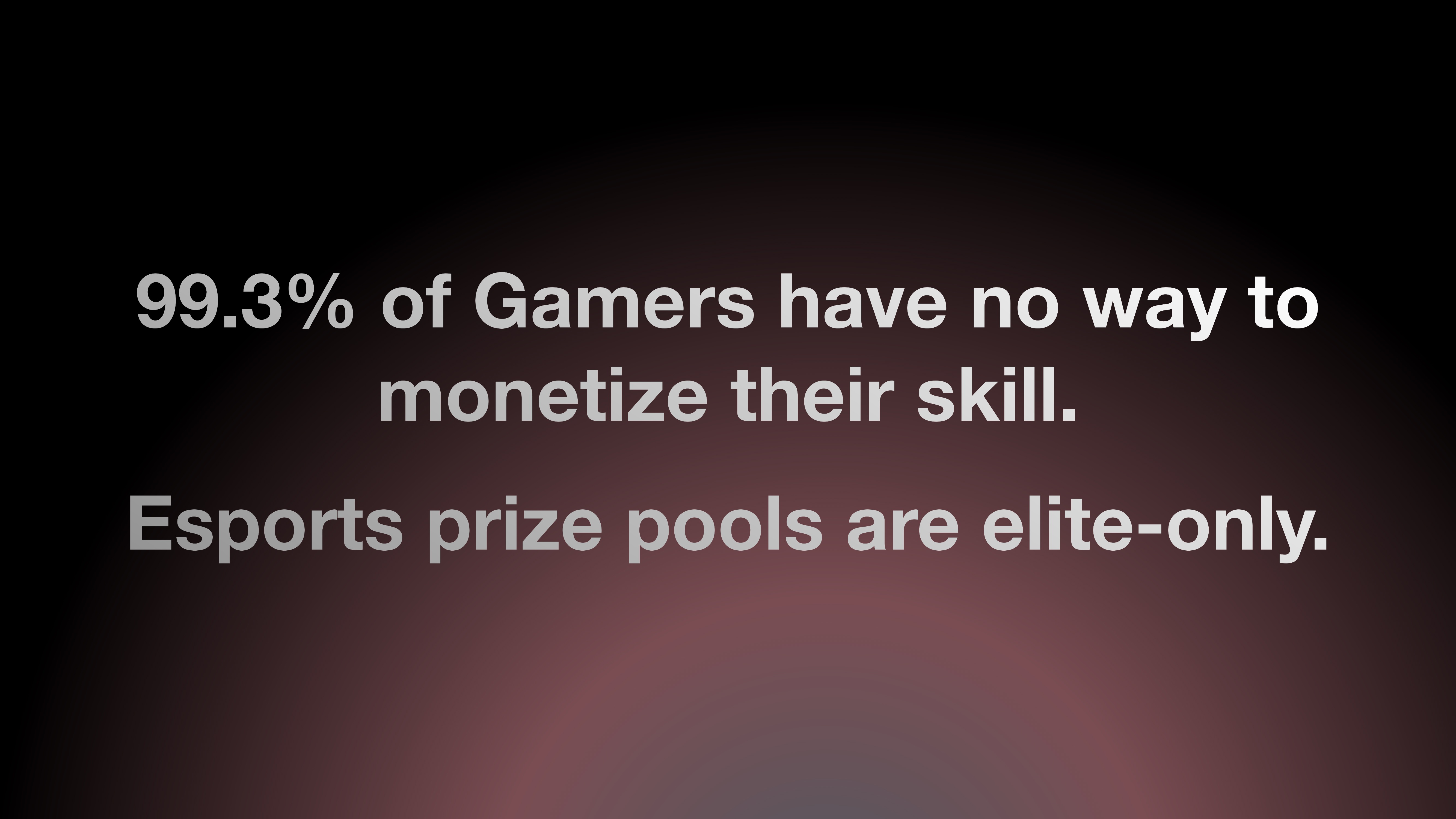 99.3% of gamers are competitive, but not pro