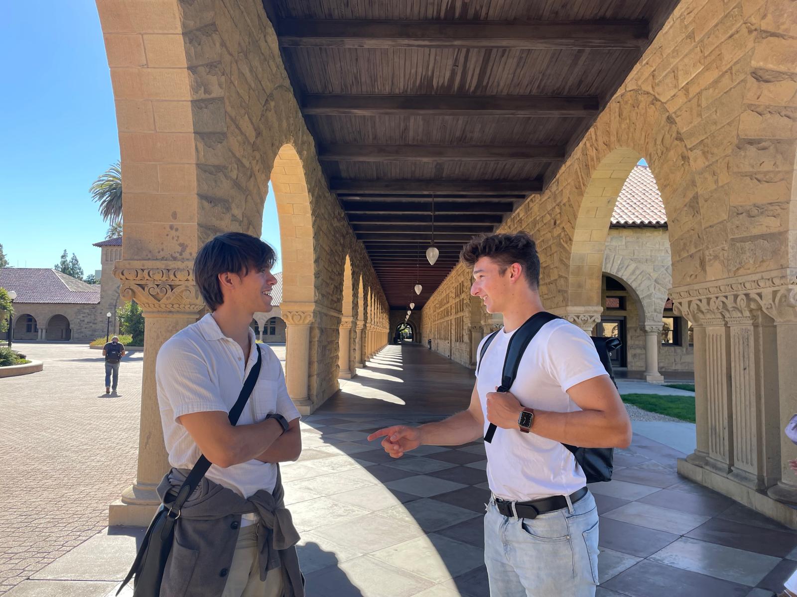 Tom and Max setting the bet